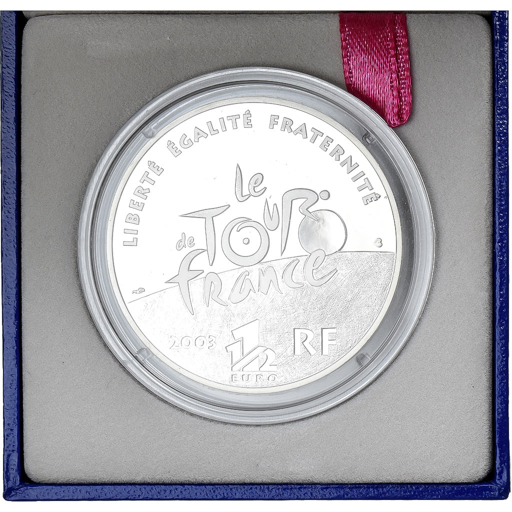 France, 1-1/2 Euro, Tour de France, Champs-Élysées, BE, 2003, Paris, Argent