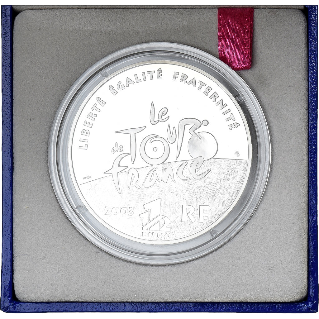 France, 1-1/2 Euro, Tour de France, Contre-la-montre, BE, 2003, Monnaie de