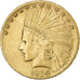 United States, $10, Eagle, Indian Head, 1914, U.S. Mint, Gold, AU(50-53), KM:130