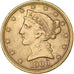 United States, $5, Coronet Head, 1900, Philadelphia, Gold, MS(60-62), KM:101