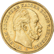 Stati tedeschi, PRUSSIA, Wilhelm I, 20 Mark, 1883, Berlin, Oro, SPL-, KM:505