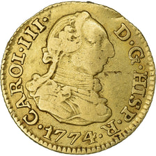 Spain, Charles III, 1/2 Escudo, 1774, Madrid, Gold, VF(20-25), KM:415.1