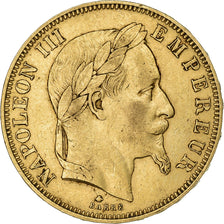 France, Napoleon III, 50 Francs, 1864, Paris, Gold, EF(40-45), Gadoury:1112
