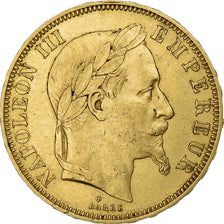 Frankreich, Napoleon III, 50 Francs, 1862, Strasbourg, Gold, SS+, Gadoury:1112