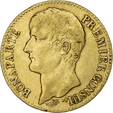 França, 40 Francs, Napoléon I, An 12 (1804), Paris, Dourado, EF(40-45), KM:652