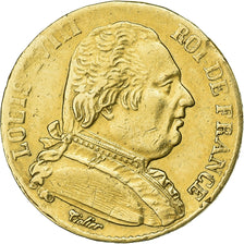 France, Louis XVIII, 20 Francs, Louis XVIII, 1815, Bayonne, Or, TTB