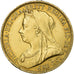 Great Britain, Victoria, 2 Pounds, 1893, London, Gold, AU(50-53), KM:786