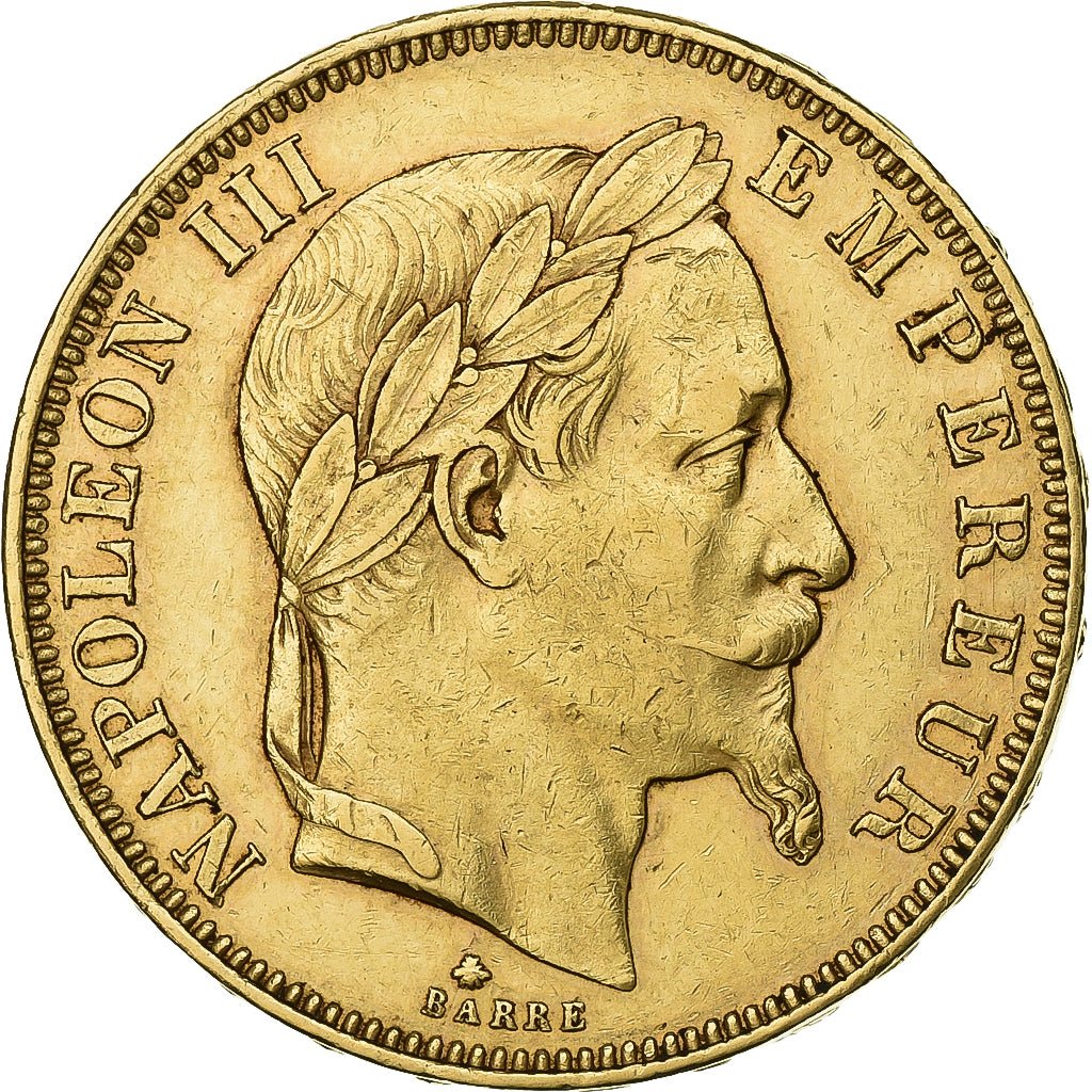 Francia, Napoleon III, 50 Francs, 1862, Paris, Oro, SPL-, Gadoury:1112