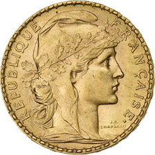 France, 20 Francs, Marianne, 1899, Paris, Gold, AU(55-58), KM:847