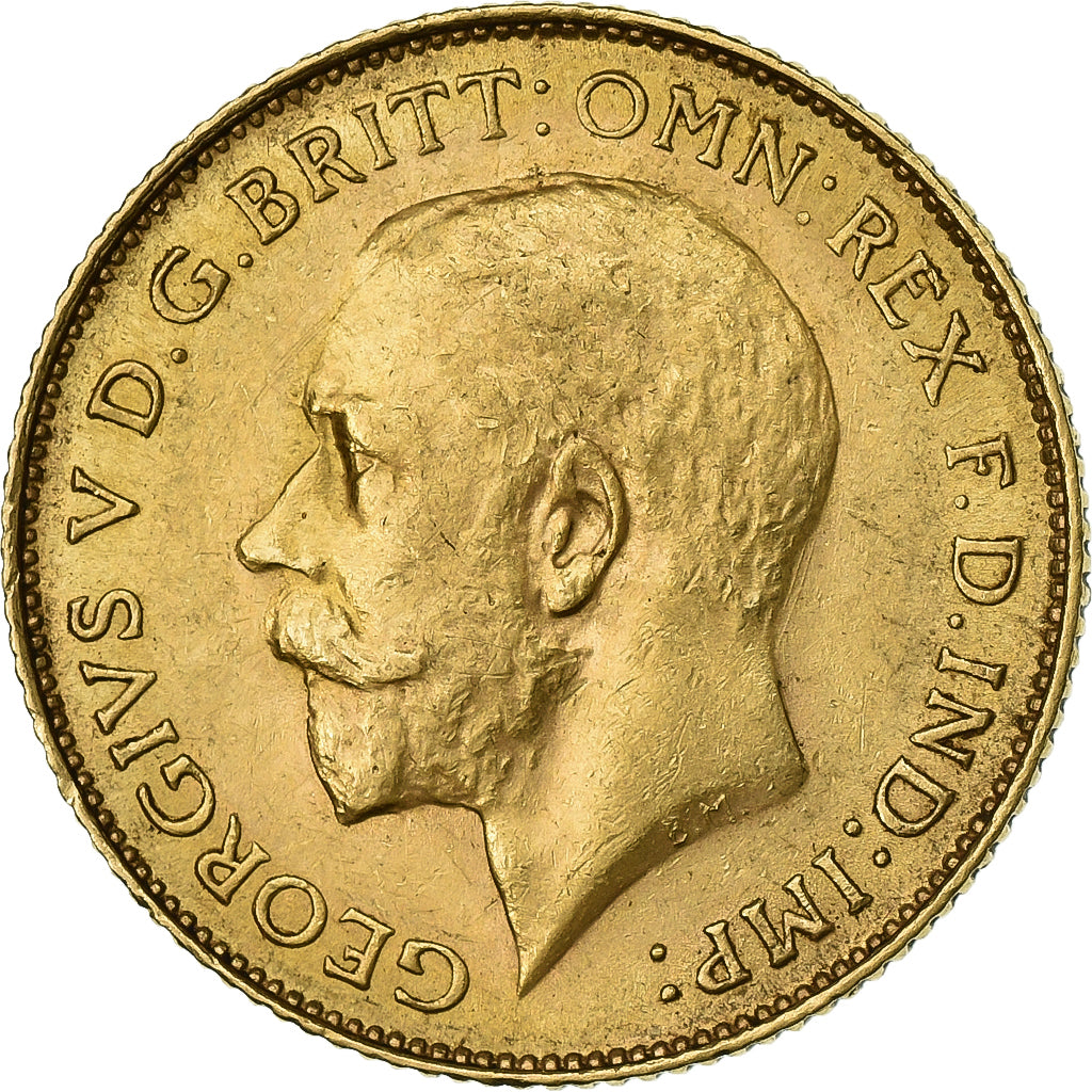 Sudafrica, George V, 1/2 Sovereign, 1925, Pretoria, Oro, SPL, KM:20