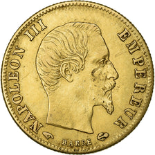 France, Napoleon III, 5 Francs, 1860, Paris, Gold, EF(40-45), KM:787.1
