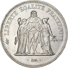 France, 50 Francs, Hercule, 1974, Hybrid issue, Silver, MS(60-62), Gadoury:882a