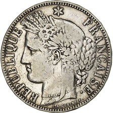France, 5 Francs, Cérès, 1871, Bordeaux, Silver, VF(20-25), Gadoury:742