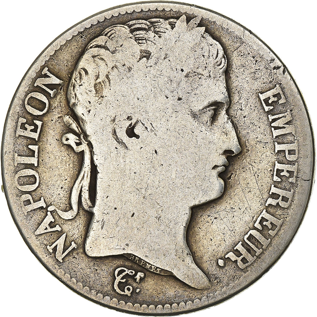 France, 5 Francs, Napoléon I, 1808, Paris, Silver, VG(8-10), Gadoury:583