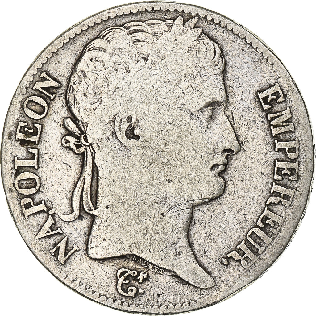 Francia, 5 Francs, Napoléon I, 1812, Bordeaux, Plata, BC, KM:694.8