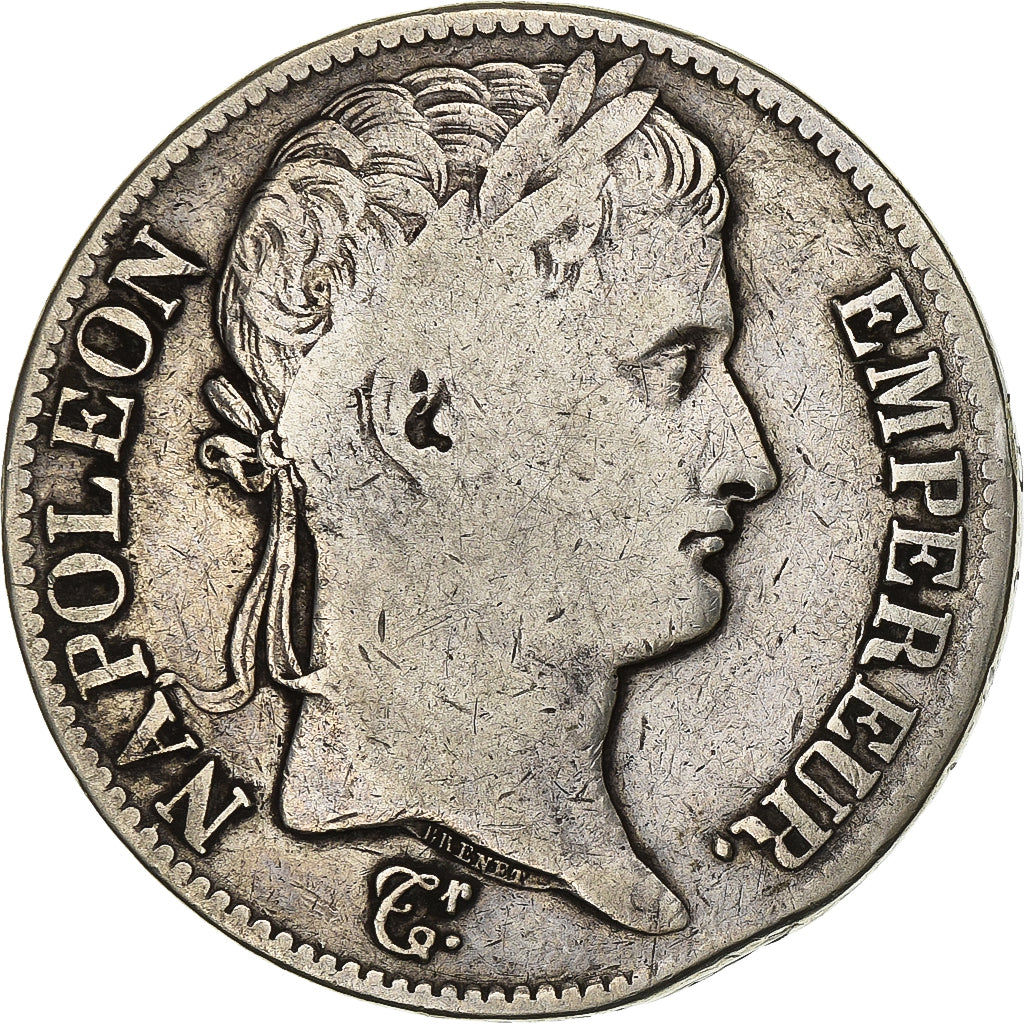 Francia, Napoleon I, 5 Francs, 1812, Limoges, Argento, B+, Gadoury:584