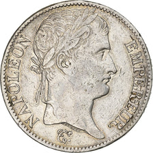 Francia, Napoleon I, 5 Francs, 1813, Bordeaux, Plata, MBC+, KM:694.8