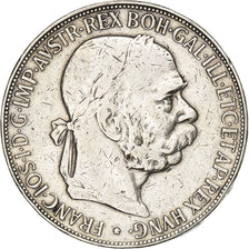 Austria, Franz Joseph I, 5 Corona, 1900, Plata, BC+, KM:2807