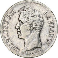 Francia, Charles X, 5 Francs, 1830, Lille, Argento, BB, Gadoury:644