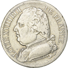 Francia, Louis XVIII, 5 Francs, Louis XVIII, 1814, Toulouse, Argento, MB
