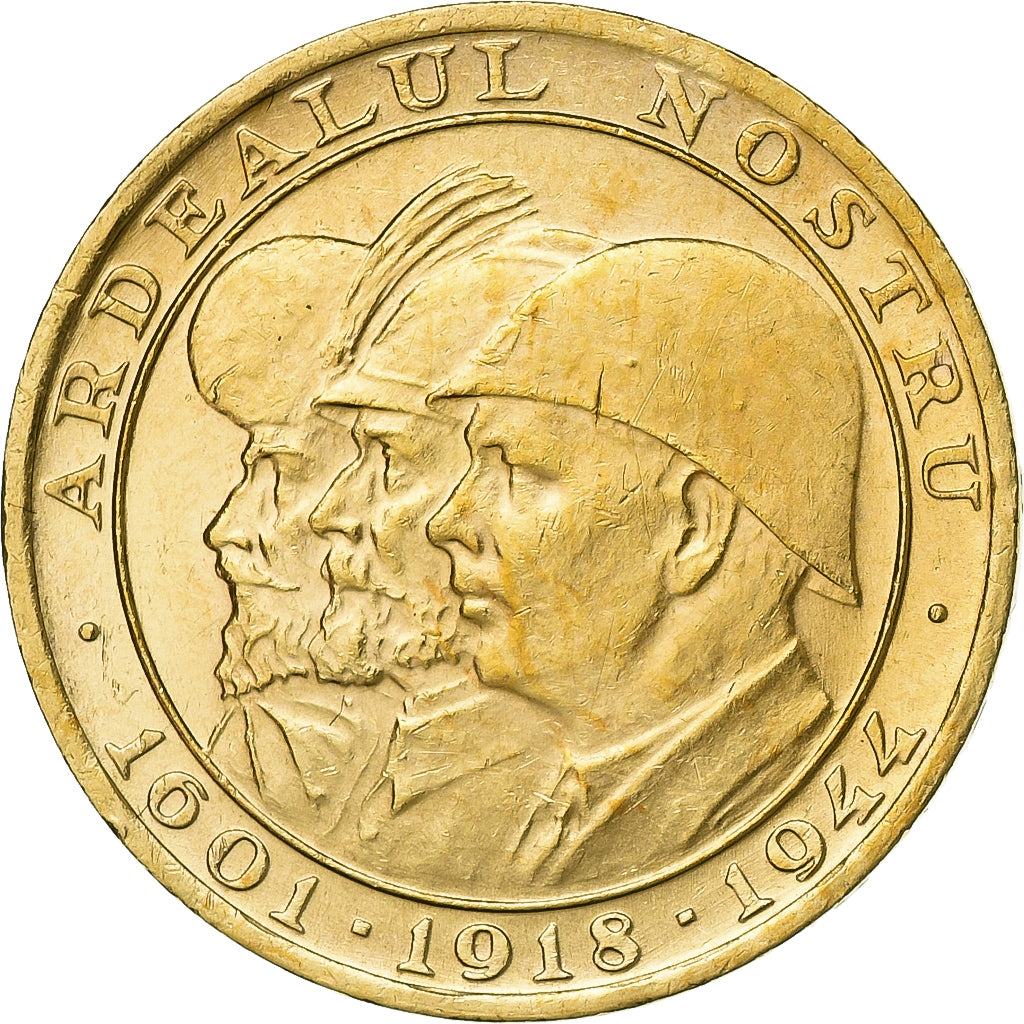 Romania, Mihai I, 20 Lei, 1944, Gold, MS(63), KM:M13