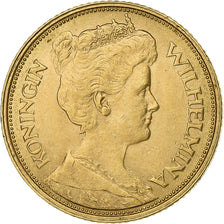 Netherlands, Wilhelmina I, 5 Gulden, 1912, Utrecht, Gold, MS(63), KM:151