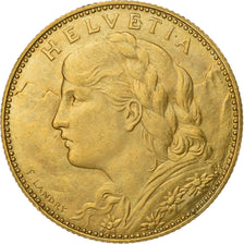 Suiza, 10 Francs, Vreneli, 1915, Bern, Oro, EBC+, KM:36