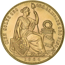 Perú, 100 Soles, 1964, Lima, Oro, SC, KM:231