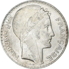 France, 20 Francs, Turin, 1929, Paris, Silver, MS(60-62), KM:879