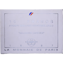 France, 10 Francs, Millénaire Capétien, 1987, Monnaie de Paris, BU, Argent