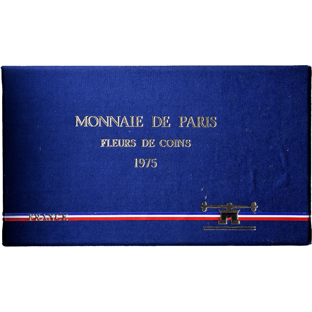 Frankreich, Coffret 1 c. à 50 frs., 1975, Monnaie de Paris, FDC, STGL