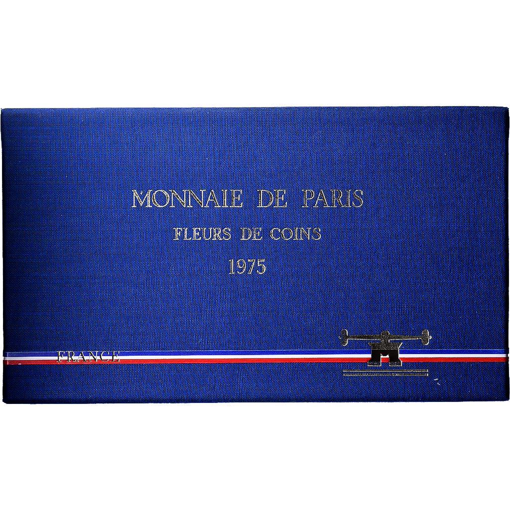 France, Coffret 1 c. à 50 frs., 1975, Monnaie de Paris, FDC, FDC, Gadoury:page