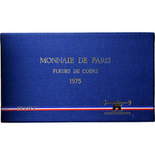France, Coffret 1 c. à 50 frs., 1975, Monnaie de Paris, FDC, MS(65-70)