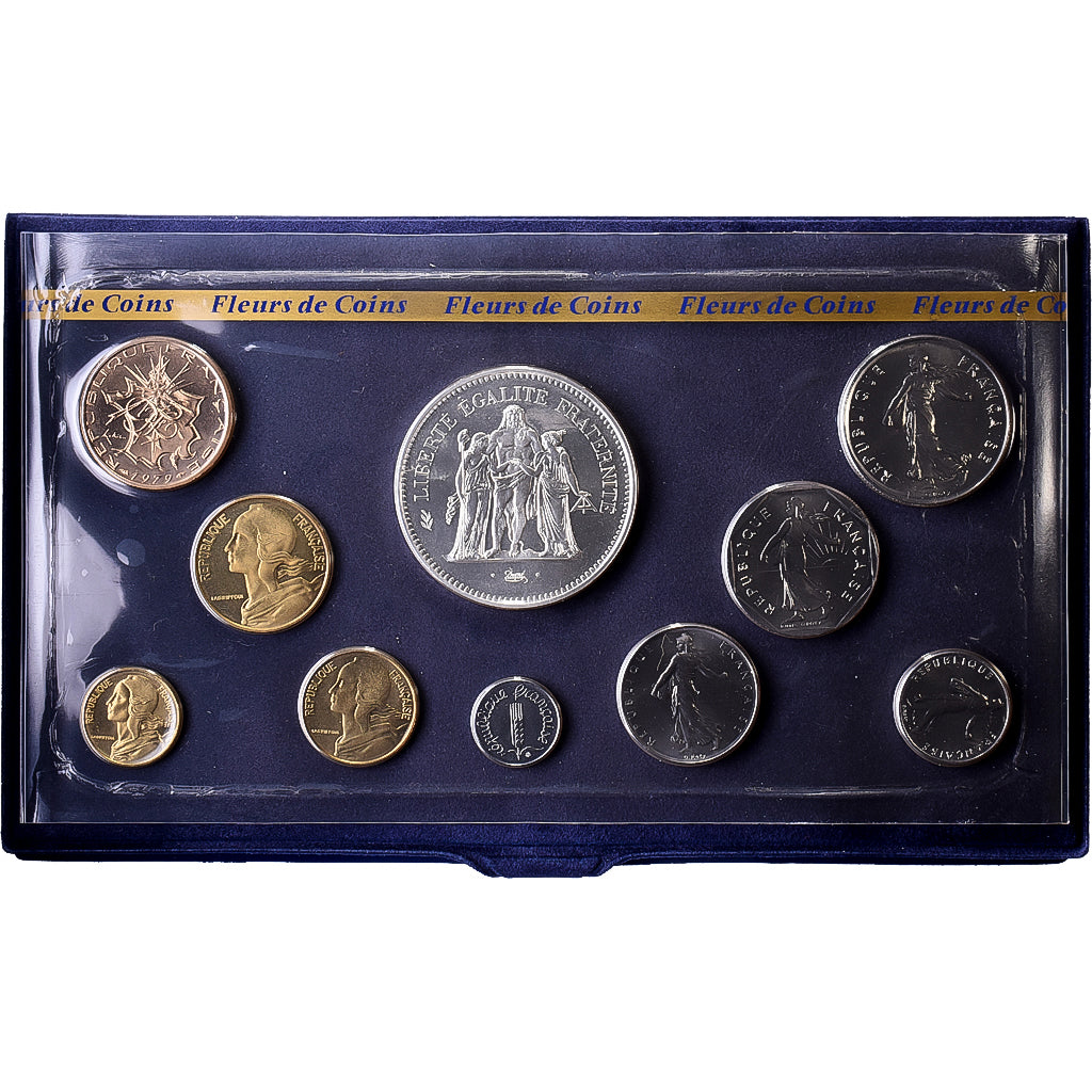 Frankreich, Coffret 1 c. à 50 frs., 1979, MDP, série FDC, STGL