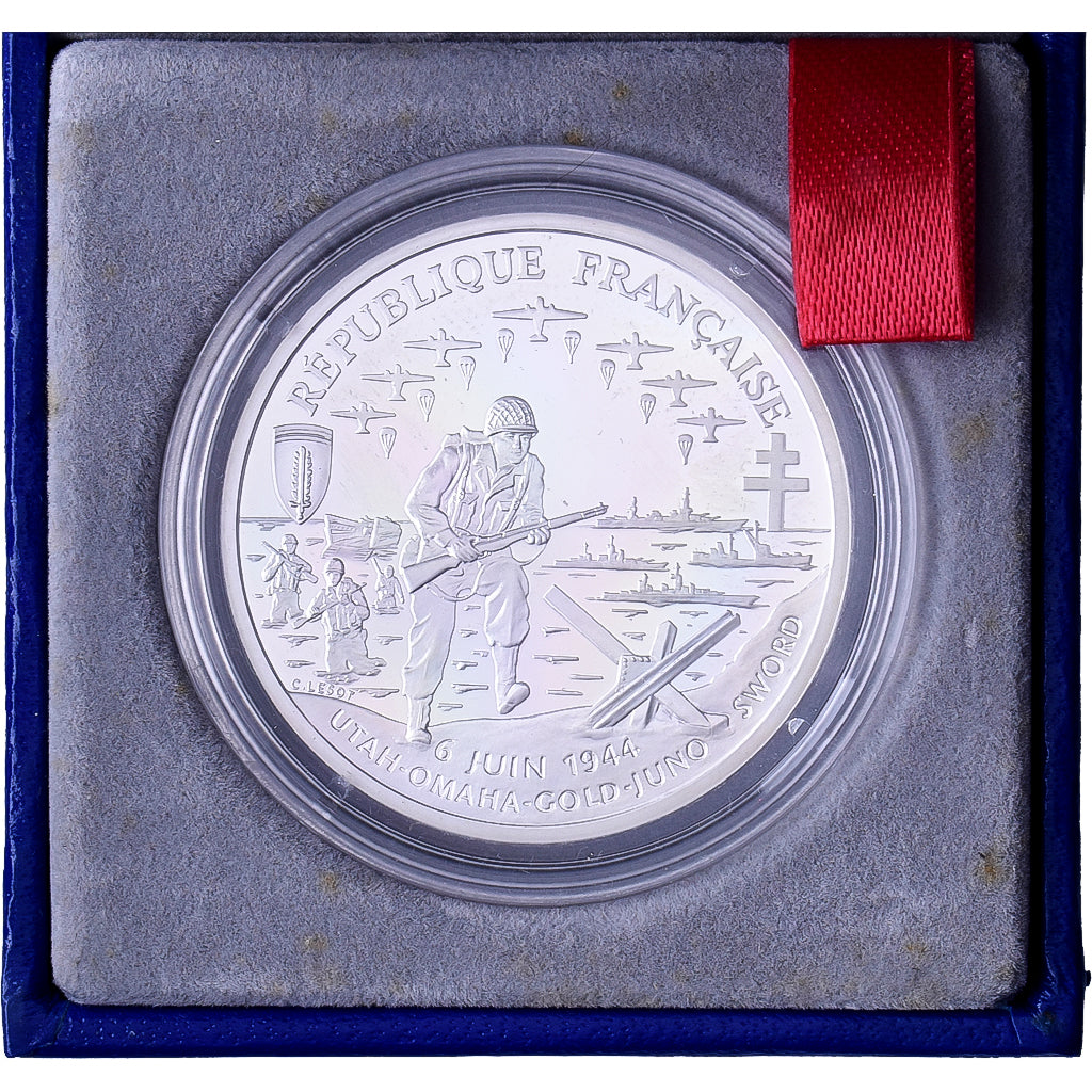 Frankreich, 1 Franc, 50e Anniversaire du Débarquement Allié, 1993, MDP, PP