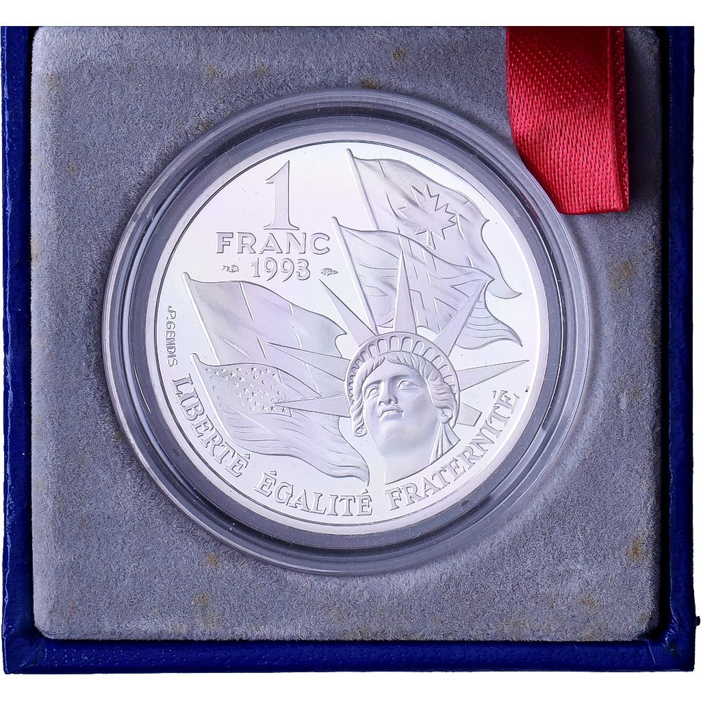 Frankreich, 1 Franc, 50e Anniversaire du Débarquement Allié, 1993, MDP, PP