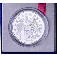France, 6.55957 Francs, Europa, 2000, Proof, Silver, MS(65-70), KM:1259