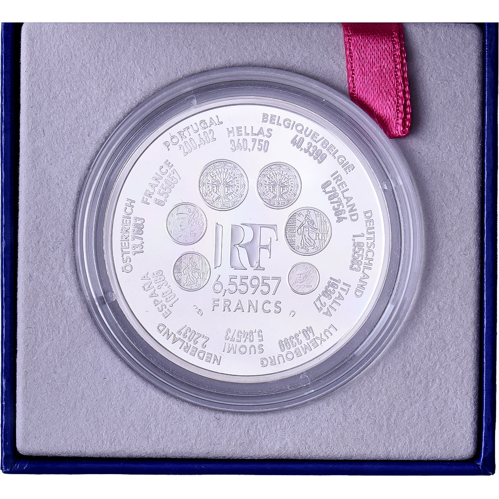 France, 6.55957 Francs, Europa, 2000, Proof, Silver, MS(65-70), KM:1259