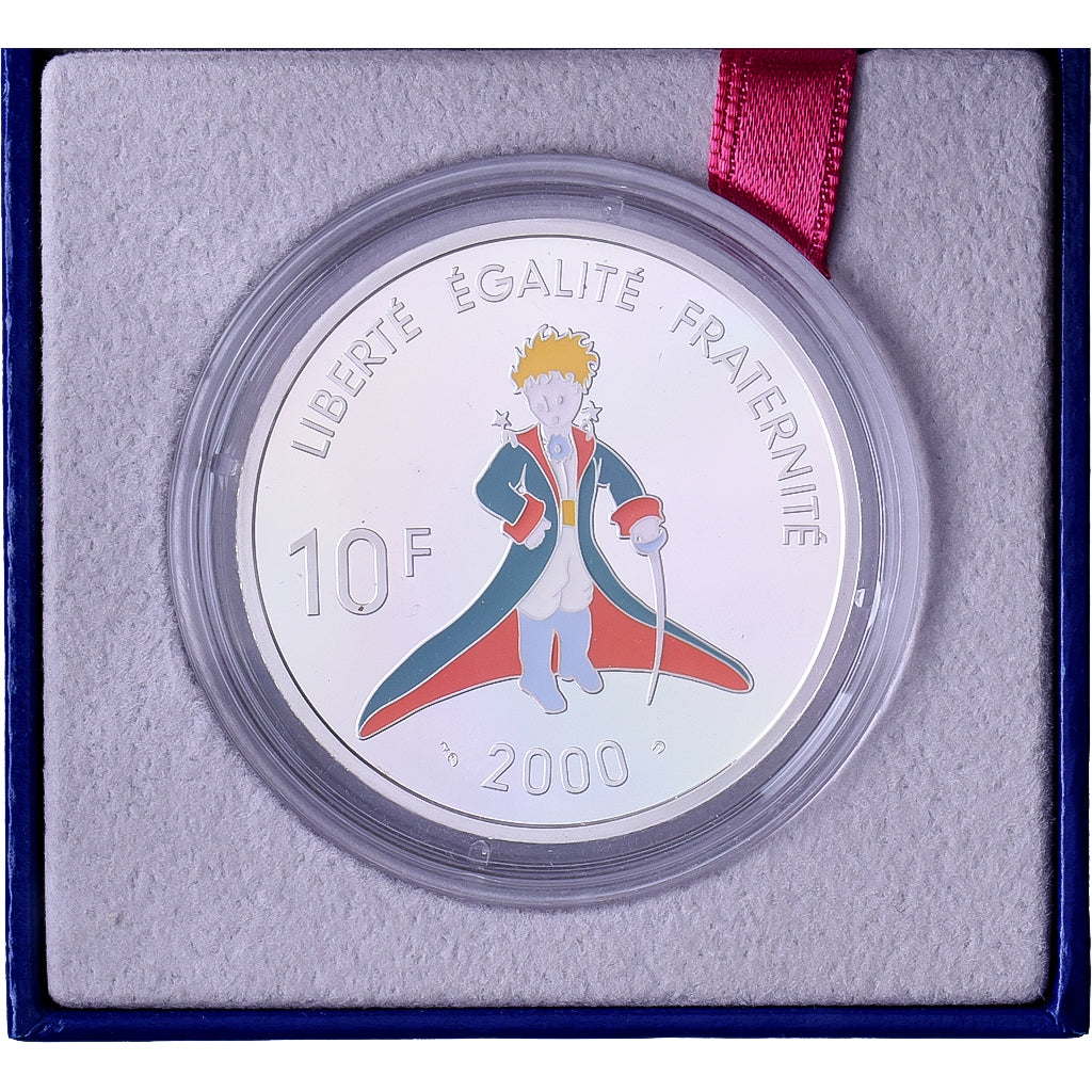 France, 10 Francs, Antoine de Saint-Exupéry, 2000, Paris, BE, Silver