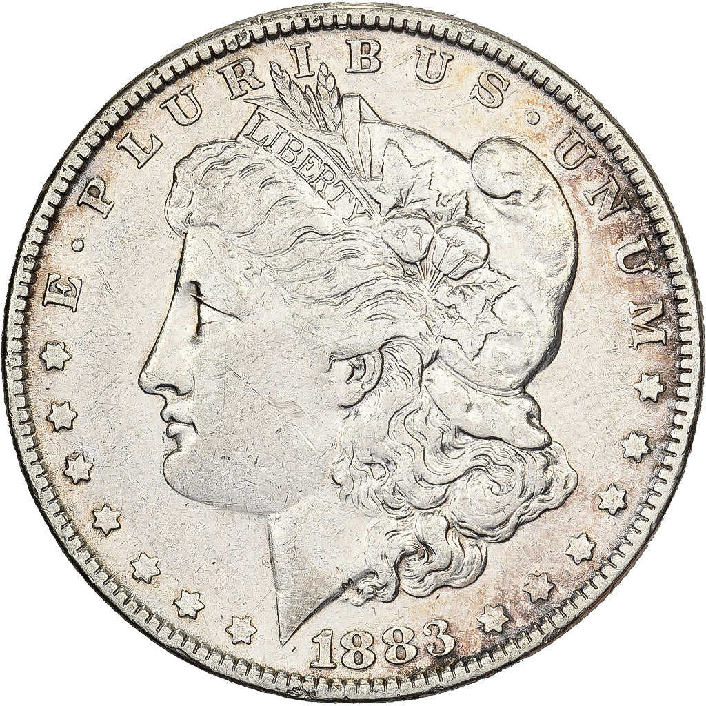 États-Unis, Dollar, Morgan, 1883, Philadelphie, Argent, TB+, KM:110