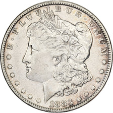 États-Unis, Dollar, Morgan, 1883, Philadelphie, Argent, TB+, KM:110