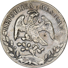 Mexiko, 8 Reales, 1895, Mexico City, Contremarque, Silber, S+, KM:377.10