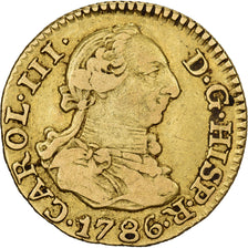 Spanien, Carlos III, 1/2 Escudo, 1786, Madrid, Gold, S+, KM:425.1