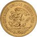 Mexico, 20 Pesos, 1919, Mexico City, Gold, AU(55-58), KM:478