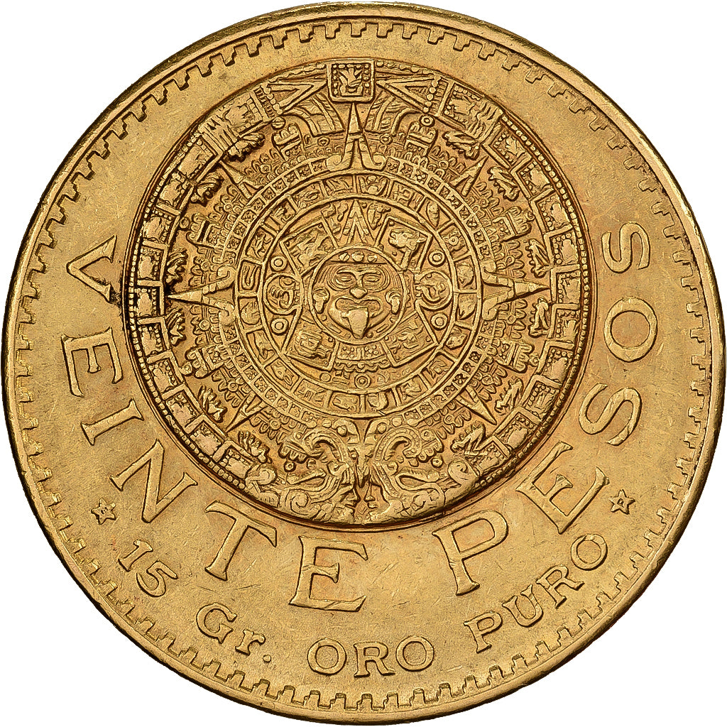 Mexico, 20 Pesos, 1919, Mexico City, Gold, AU(55-58), KM:478