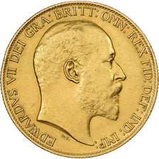 Great Britain, Edward VII, 2 Pounds, 1902, Rare, Gold, MS(60-62), KM:806