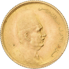 Egypt, Fuad I, 20 Piastres, 1923, British Royal Mint, Gold, MS(63), KM:339