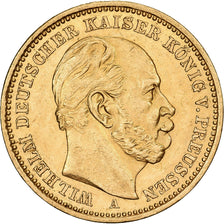 Deutsch Staaten, PRUSSIA, Wilhelm I, 20 Mark, 1882, Berlin, Gold, VZ, KM:505