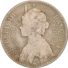Martinique, Franc, 1897, Paris, Copper-nickel, VF(20-25), KM:41