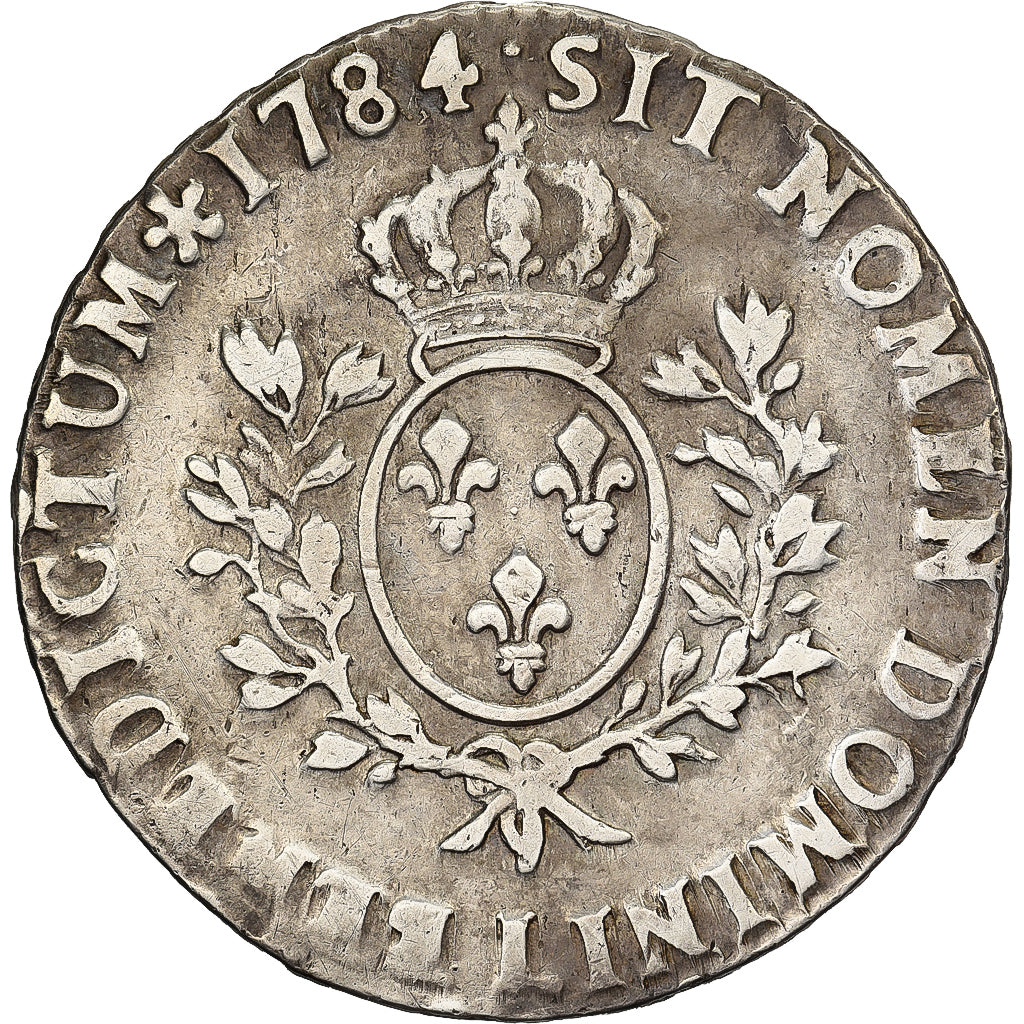 France, Louis XVI, Ecu, Écu aux branches d'olivier, 1784, Bayonne, Silver